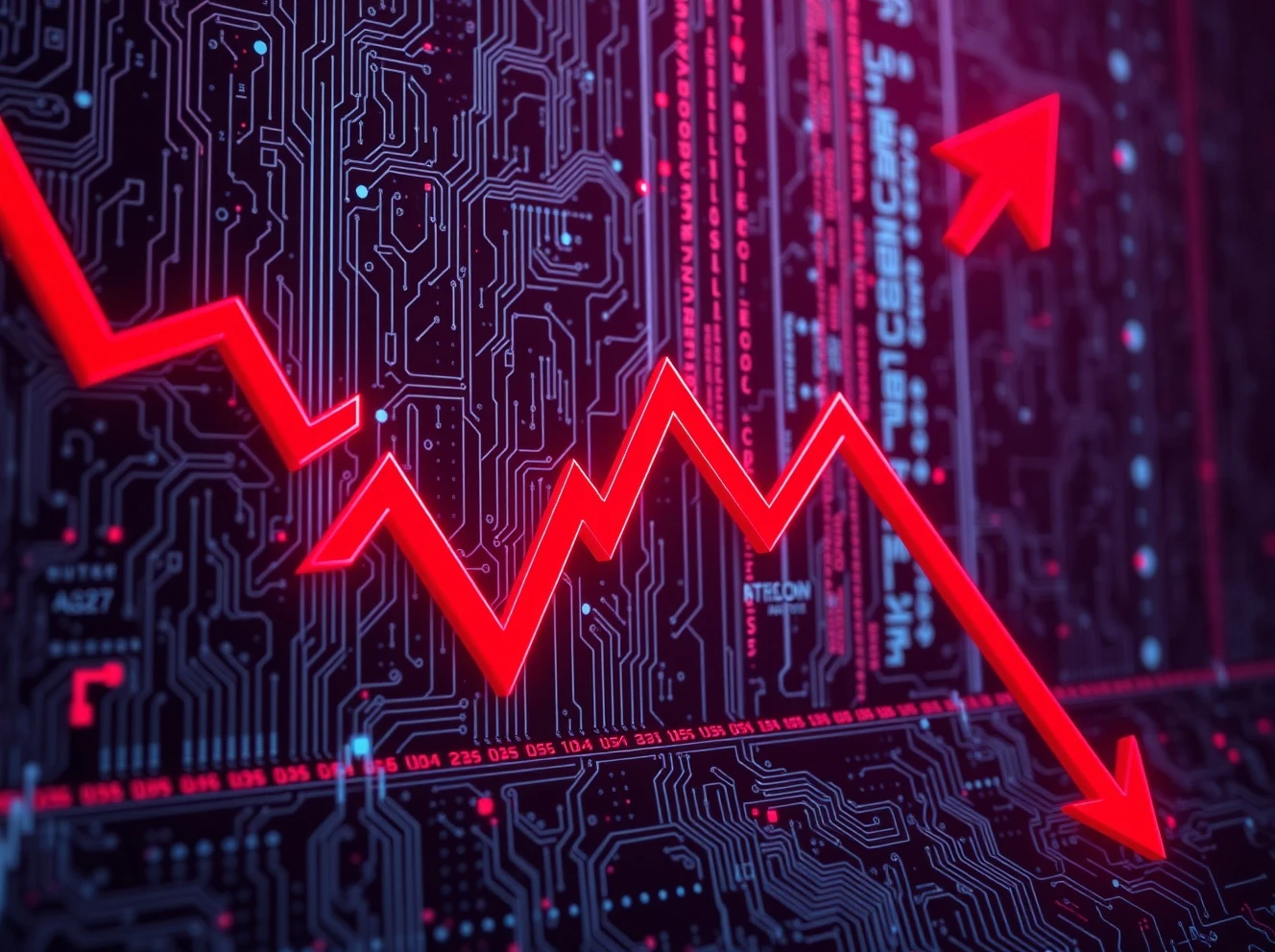 Quantum computing stock plunging on controversial financing decision showing market volatility