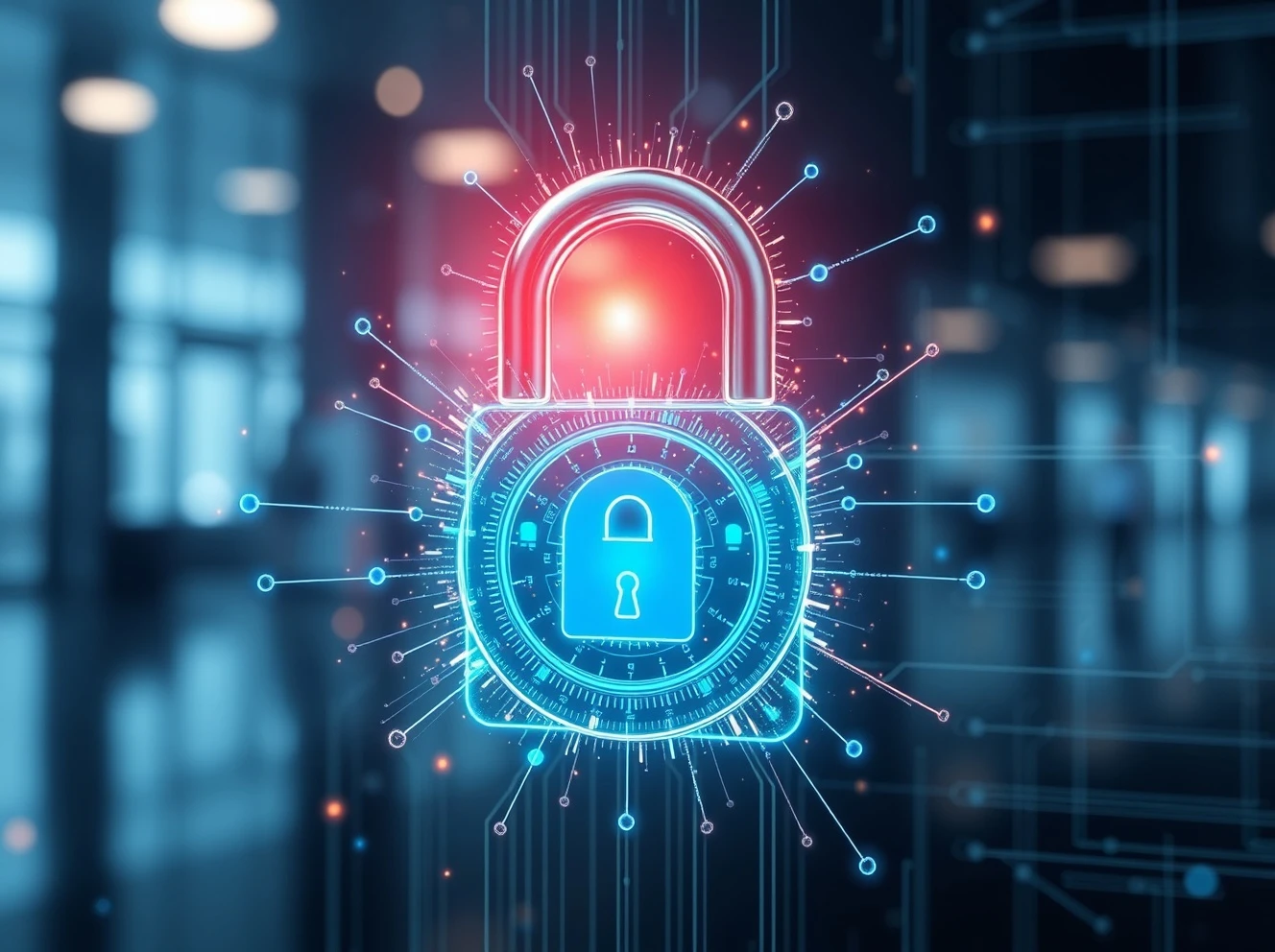 Quantum-resistant encryption protecting digital data from advanced cyber threats