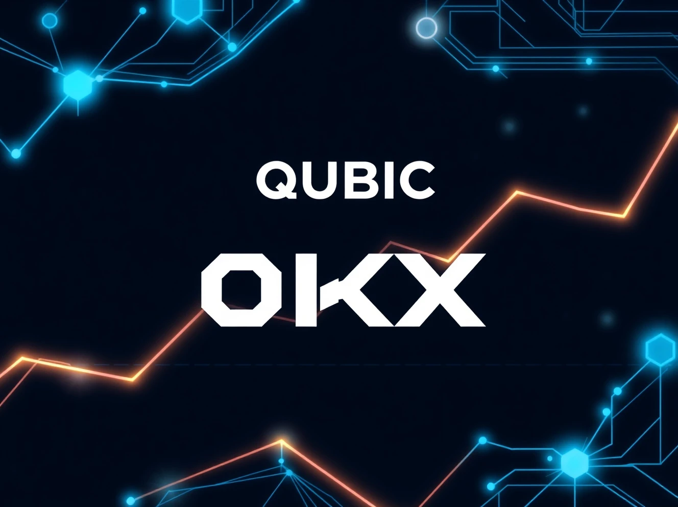 QUBIC blockchain technology integration with OKX exchange showcasing high-speed transactions