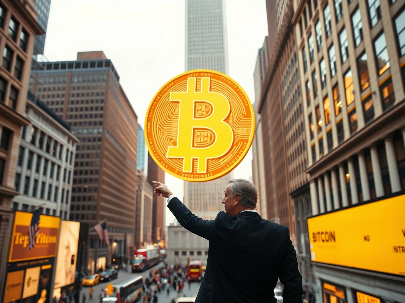 Ray Dalio discussing Bitcoin investment strategy with Wall Street background