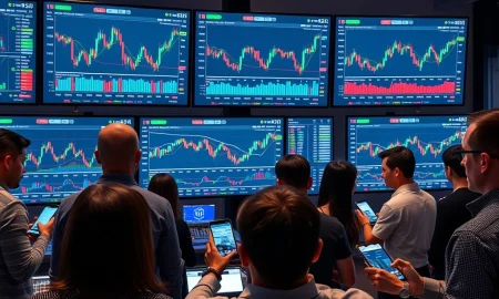 Real-time crypto trading dashboard showing live market data and analytics for retail investors
