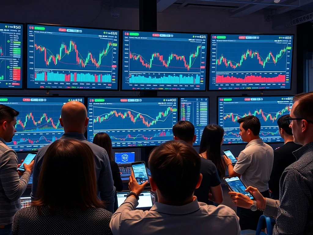 Real-time crypto trading dashboard showing live market data and analytics for retail investors