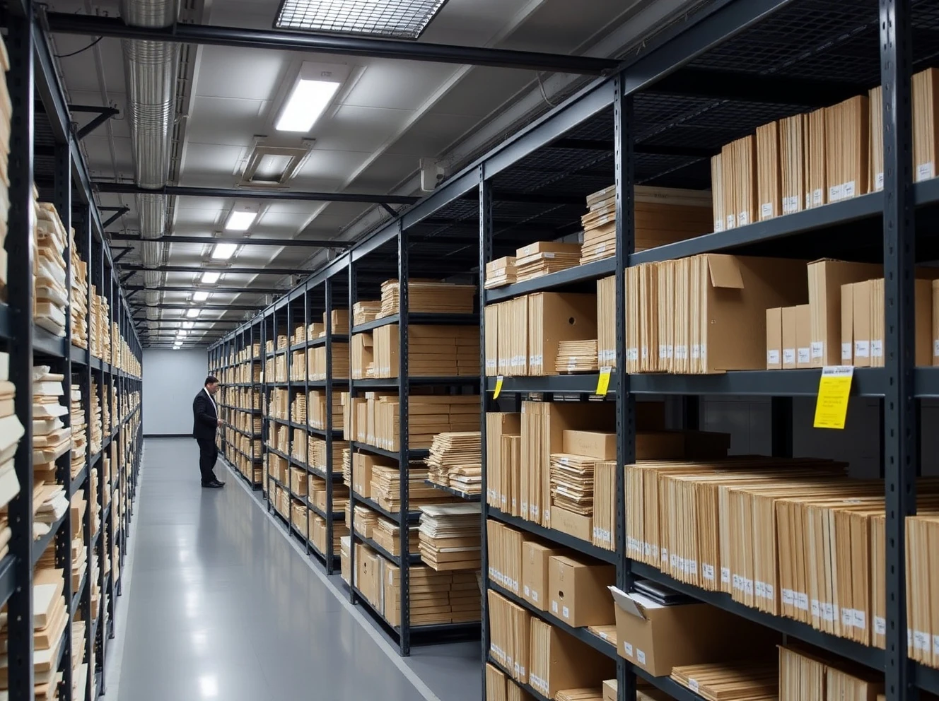 Secure records storage Melbourne facility protecting business documents with climate control and surveillance systems