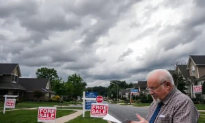 Redfin data reveals critical housing market crisis with multiple for sale signs and concerned homeowners