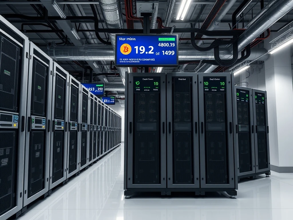 Riot Platforms Bitcoin mining operation showing efficient energy management and high profitability