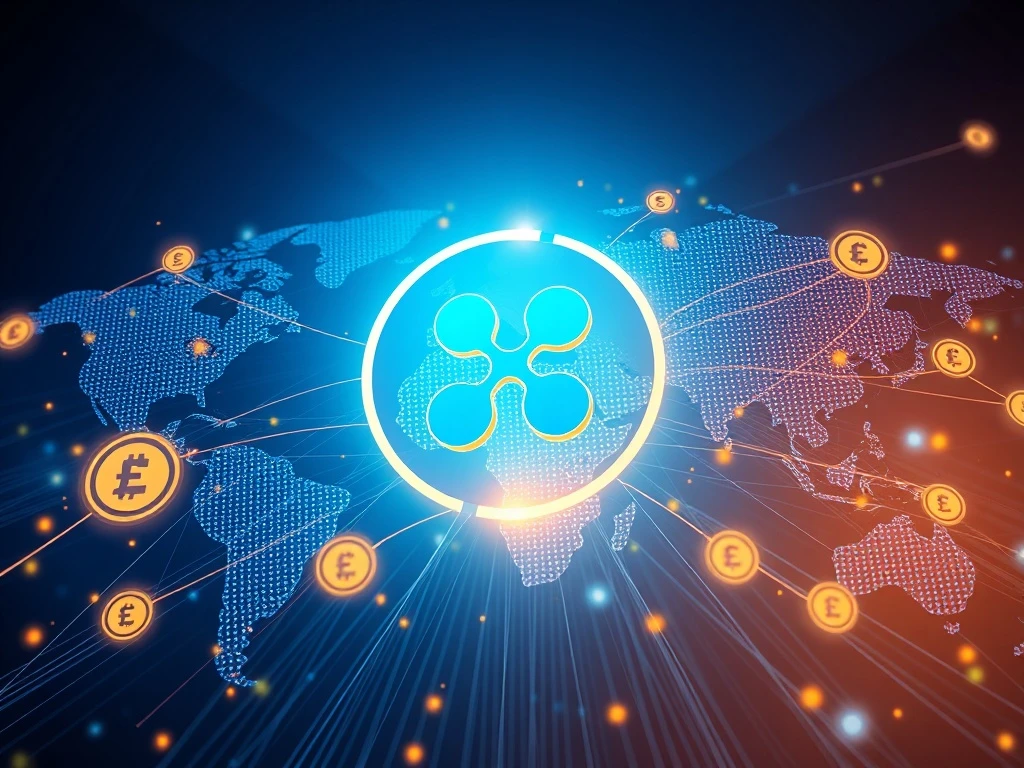 Ripple RLUSD platform facilitating global cross-border payments with digital currency flow