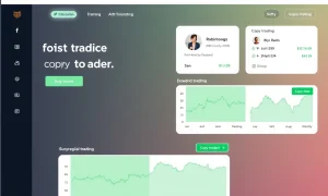 Robinhood copy trading platform interface showing social investment features