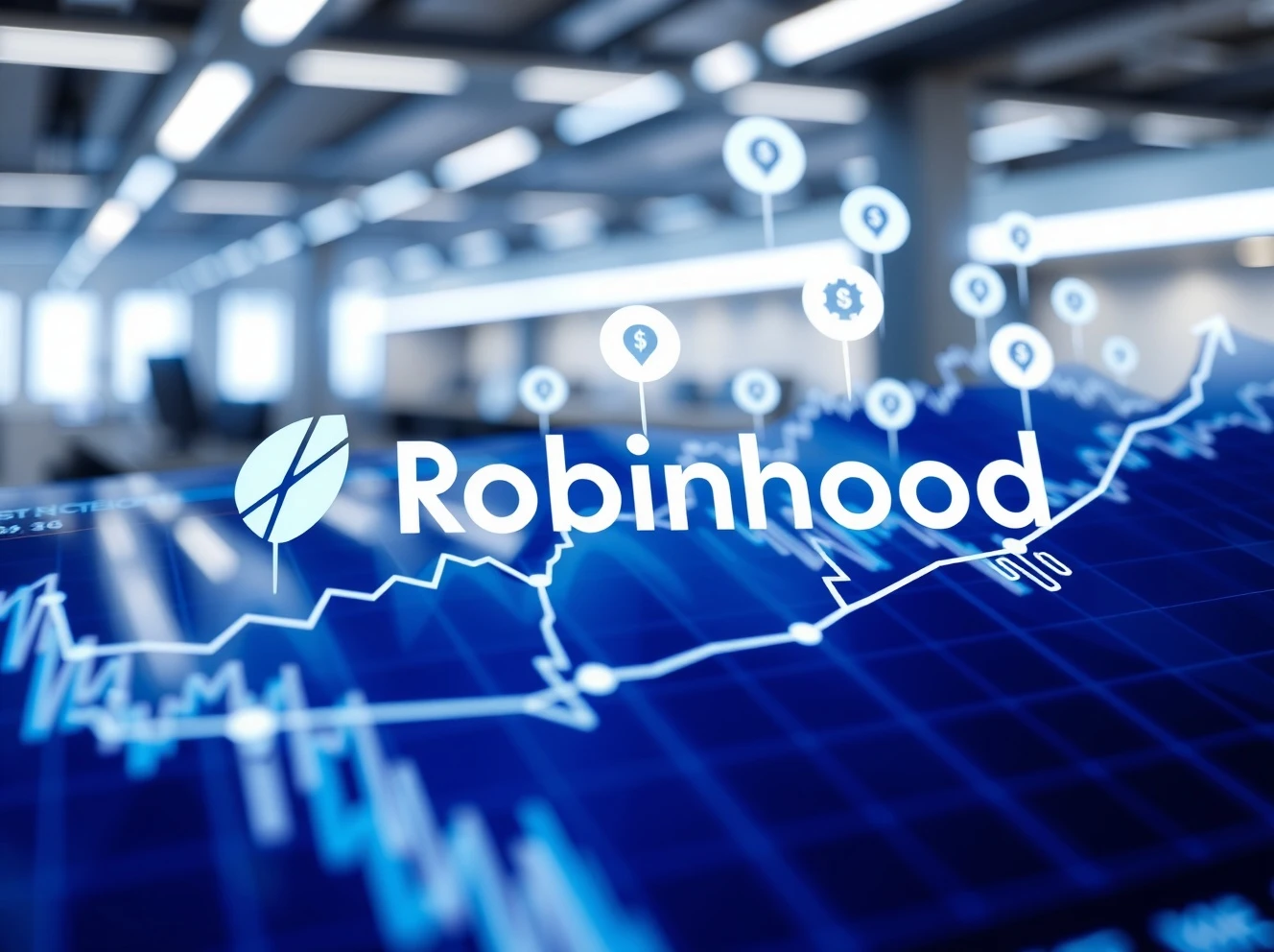 Robinhood Ventures Fund opening startup investments to retail investors with growth chart background
