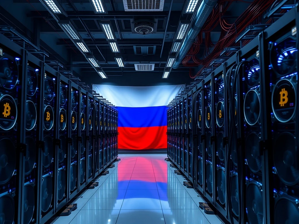 Russian Bitcoin mining facility navigating regulatory challenges for future public offerings