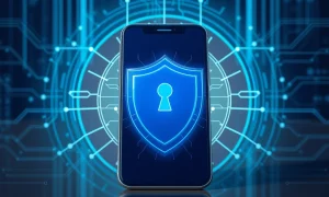 Samsung security flaw protection with digital shield on smartphone against cyber attacks