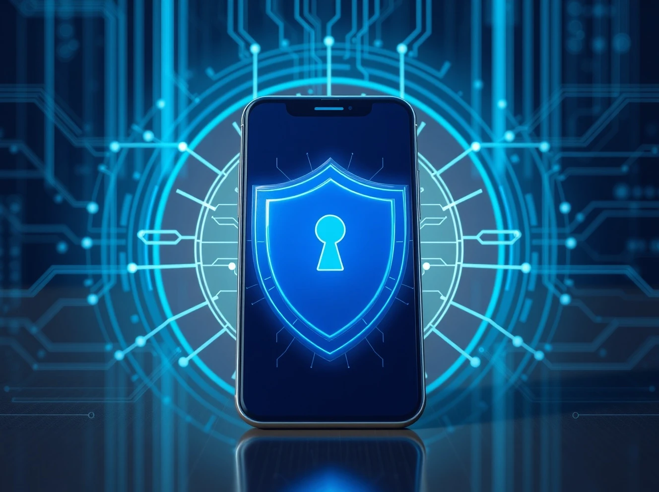 Samsung security flaw protection with digital shield on smartphone against cyber attacks