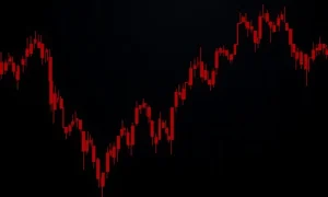 Cryptocurrency volatility crash showing SC's dramatic 259% monthly decline