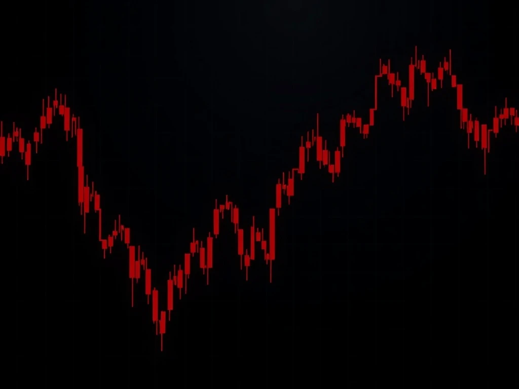 Cryptocurrency volatility crash showing SC's dramatic 259% monthly decline