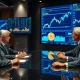 SEC and CFTC officials announcing spot crypto market regulatory clarity with digital charts