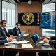 SEC officials discussing crypto regulatory clarity during policy meeting with market charts