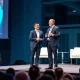 Eric Yuan and Santi Subotovsky discussing second act strategy at tech conference