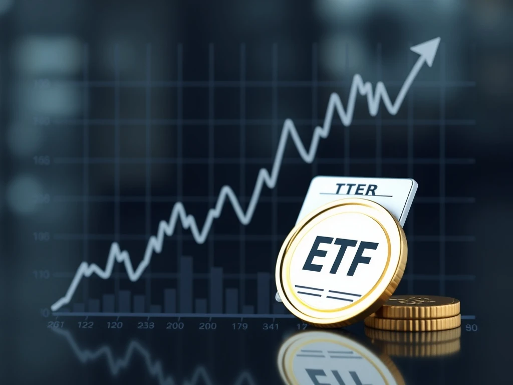 21Shares SEI ETF filing document with blockchain integration chart showing mainstream adoption