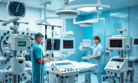 Medical device pumps in clinical setting ensuring patient safety and precise medication delivery