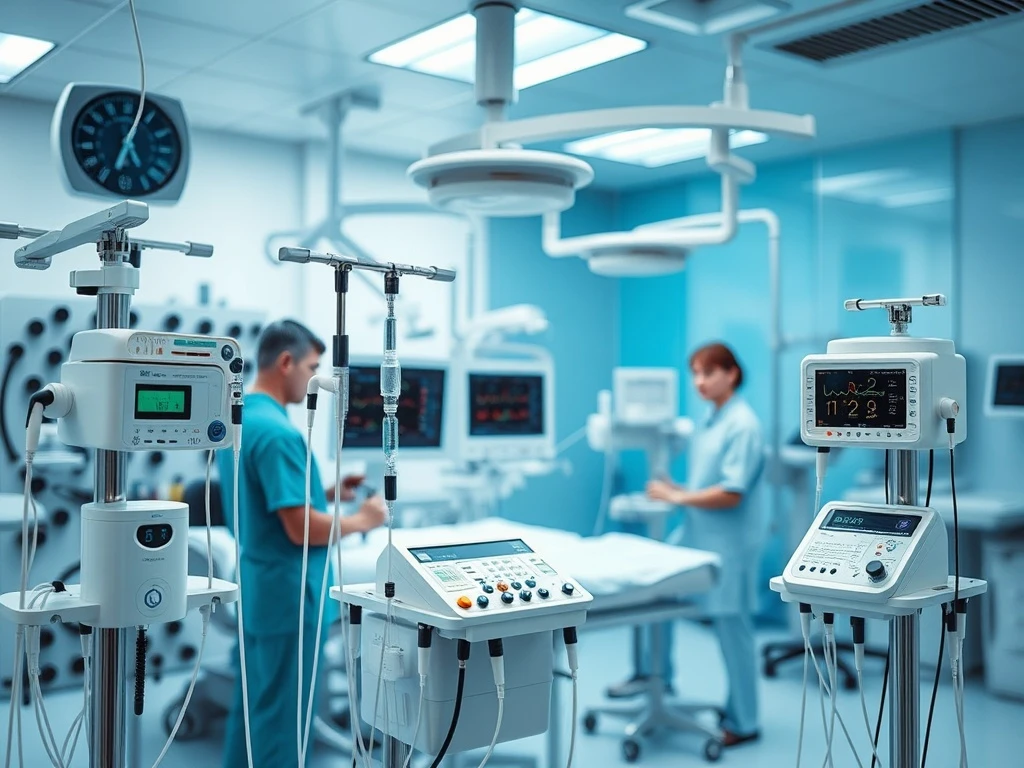 Medical device pumps in clinical setting ensuring patient safety and precise medication delivery