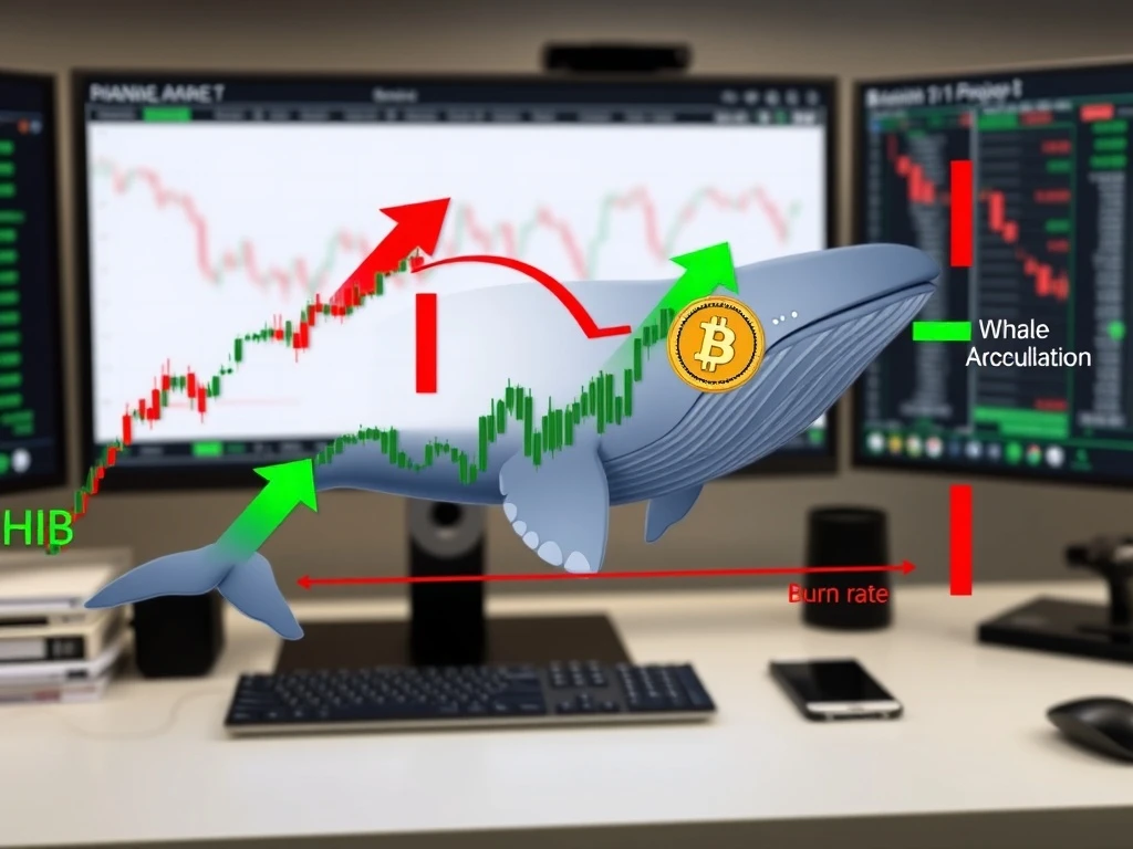 SHIB whale accumulation analysis showing contrasting market signals and price impact