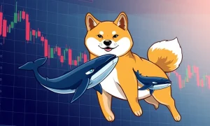 SHIB double bottom pattern analysis with whale accumulation signals
