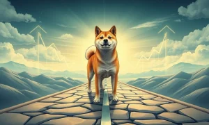 Shiba Inu cryptocurrency at critical price decision point showing breakout or breakdown potential