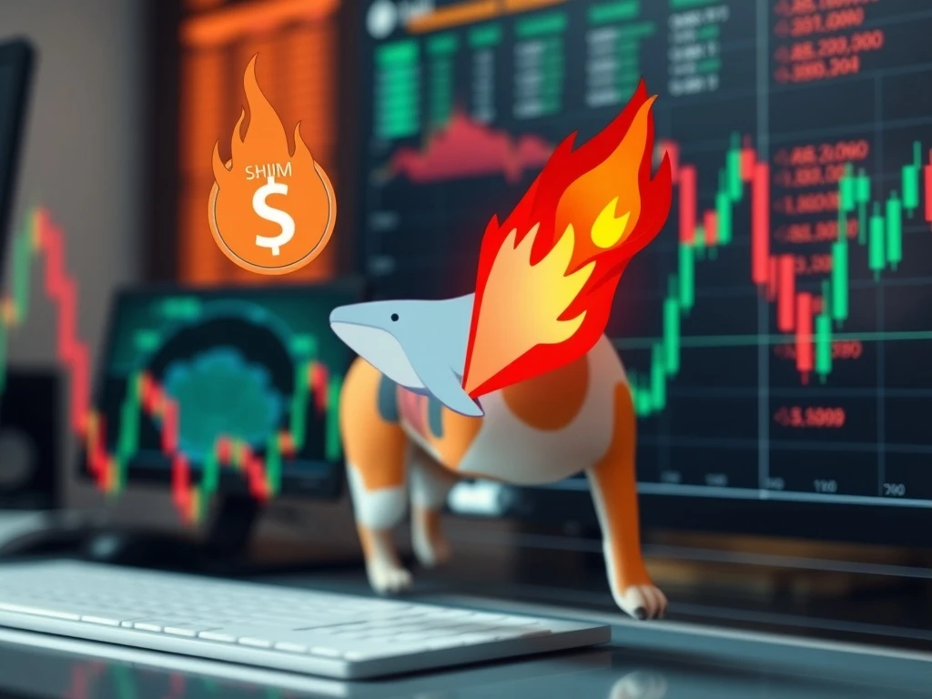 Shiba Inu market analysis showing whale accumulation versus token burn rates