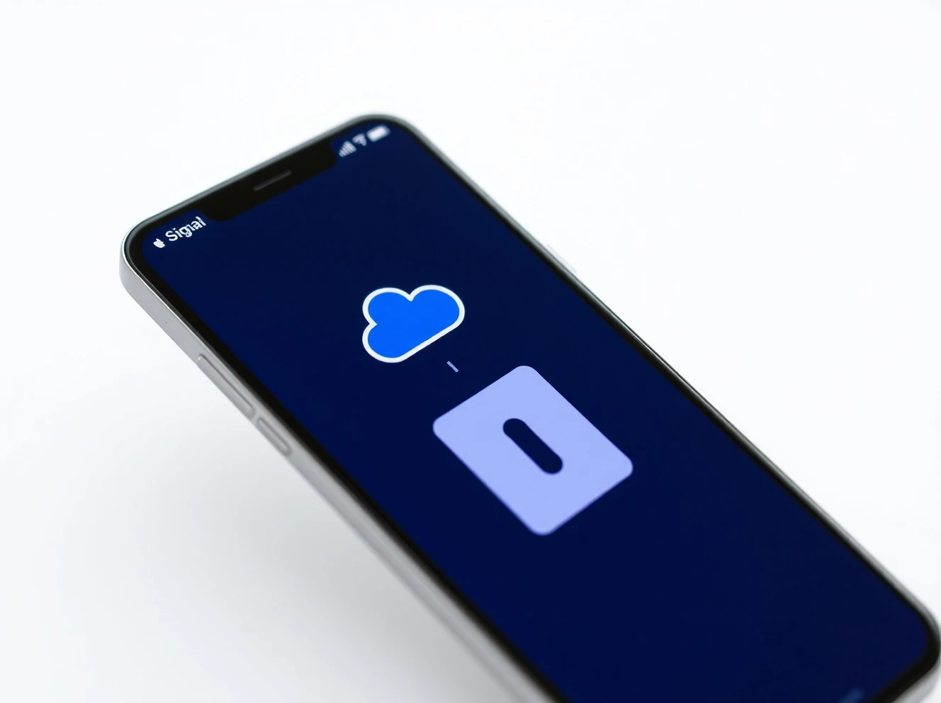 Signal backup feature showing secure cloud storage for encrypted messaging