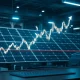 Silver breakout chart showing price surge above $41 with industrial and solar technology elements