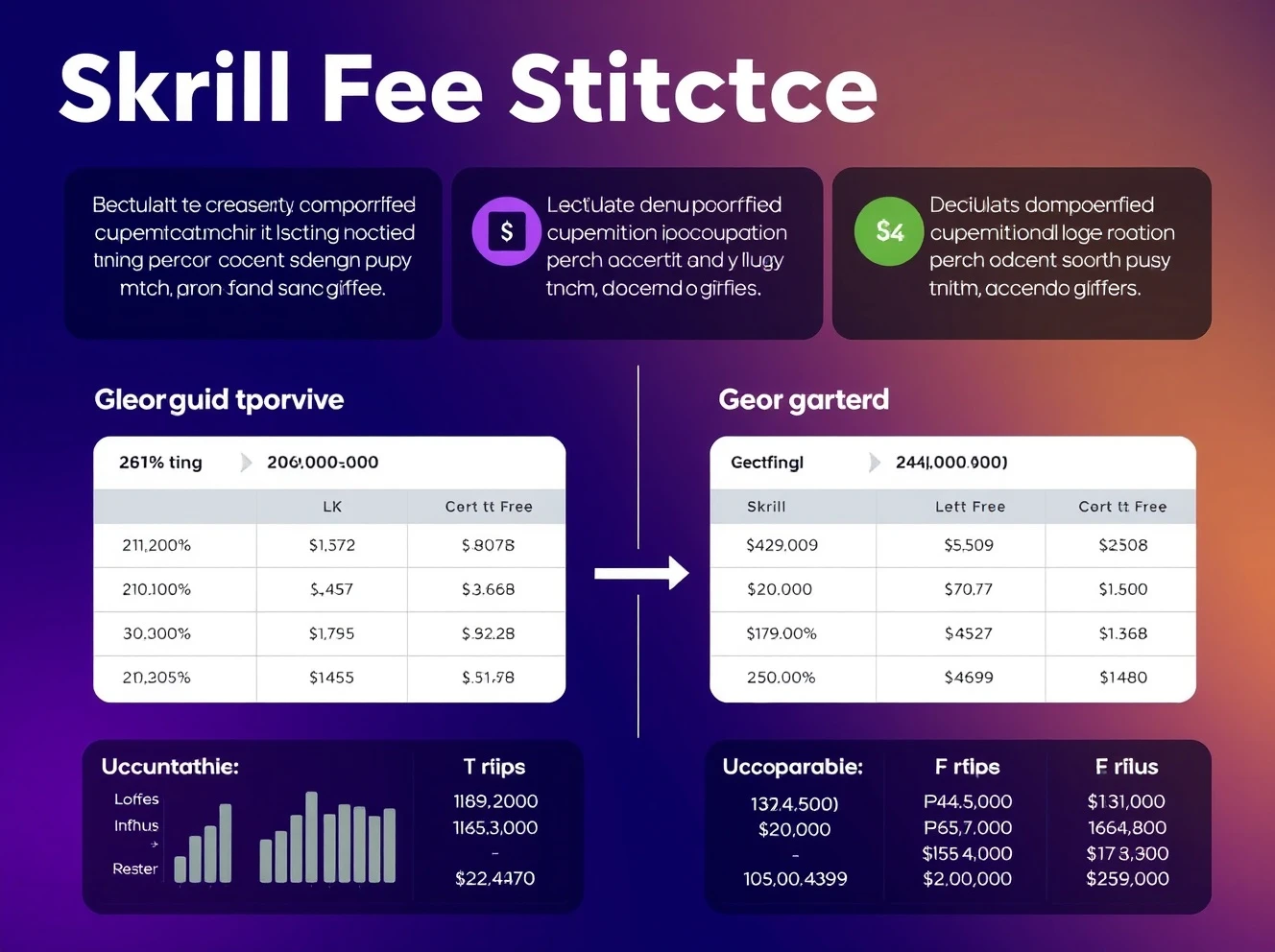 Skrill fees forex transaction cost analysis with percentage breakdown visualization