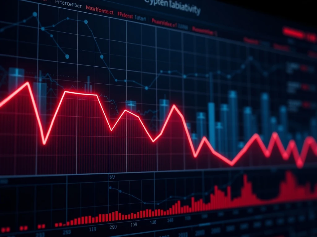 SLP token price chart showing dramatic decline amid cryptocurrency market volatility
