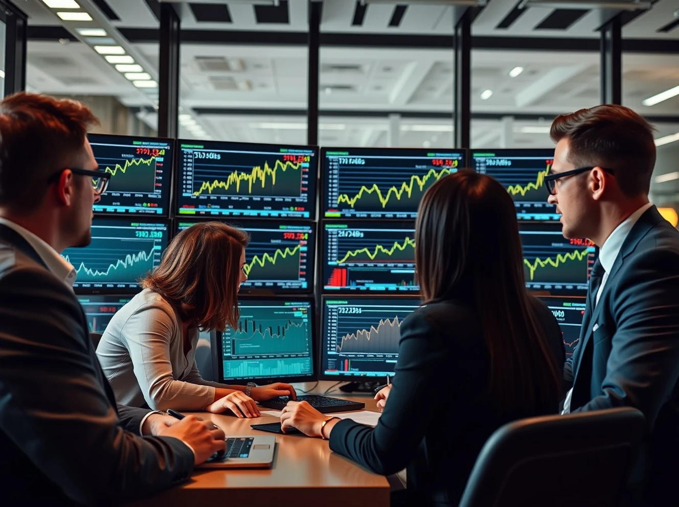 Smart investors analyzing emerging market trends and investment opportunities for maximum returns