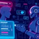 Social media bots creating artificial engagement and fake conversations on digital platforms