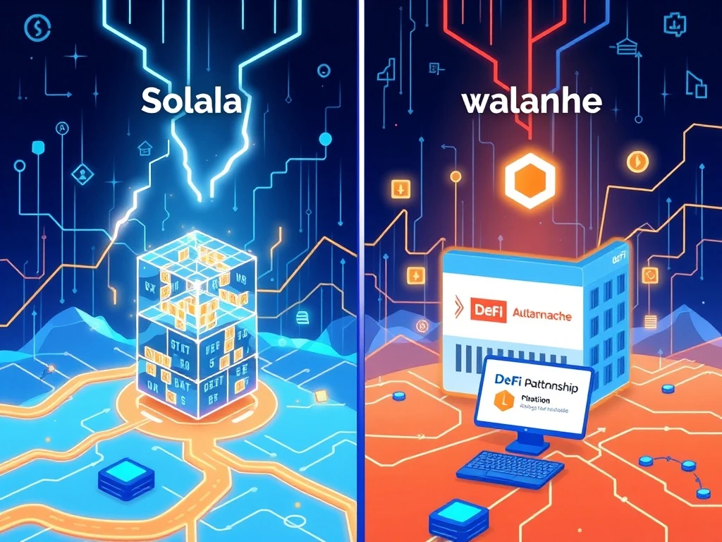 Comparison of dominant Layer 1 blockchains Solana and Avalanche driving DeFi innovation