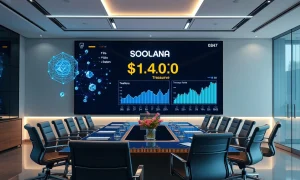 Solana treasury reserves growth showing institutional adoption and corporate investment in blockchain technology
