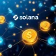 Solana DeFi ecosystem showing WLFI token and USD1 stablecoin integration with blockchain network