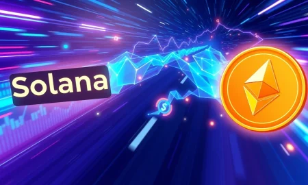 Solana DEX volume growth challenging Ethereum's blockchain dominance in decentralized exchange markets