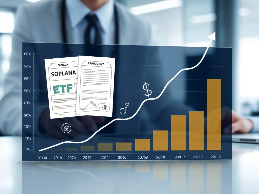 Solana ETF approval process showing institutional adoption and market growth potential