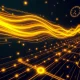 Solana ETF institutional investment flowing into high-speed blockchain network with golden capital streams