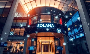 Solana institutional adoption driving blockchain integration with traditional finance systems and tokenized equity markets