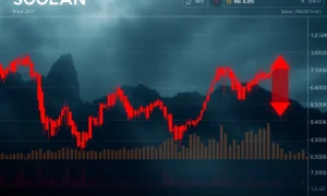 Solana open interest analysis showing price decline versus leveraged positions