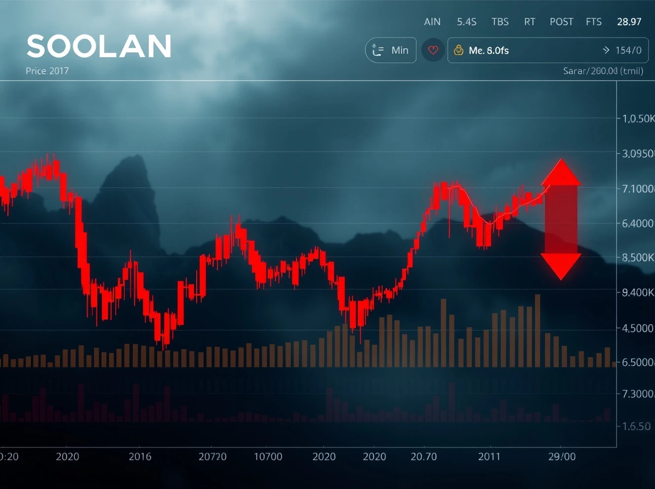 Solana open interest analysis showing price decline versus leveraged positions