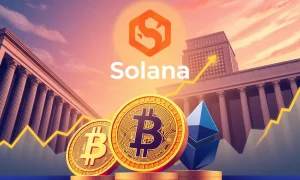 Solana outperform Bitcoin Ethereum analysis showing growth potential and institutional adoption