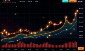 Solana recovery chart showing bullish ascending triangle pattern and key resistance levels for cryptocurrency investors