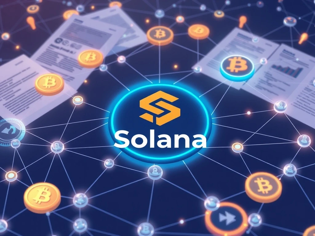 Solana stablecoin market transformation showing blockchain networks and regulatory impact