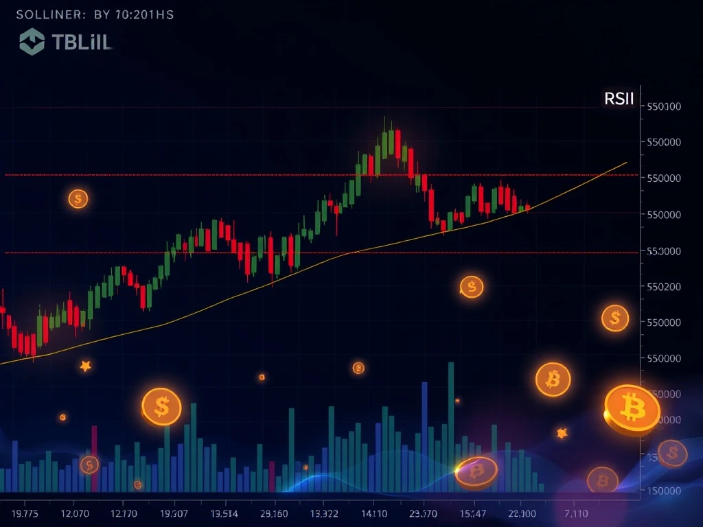 Solana technical analysis chart showing critical support levels and volatility contraction patterns