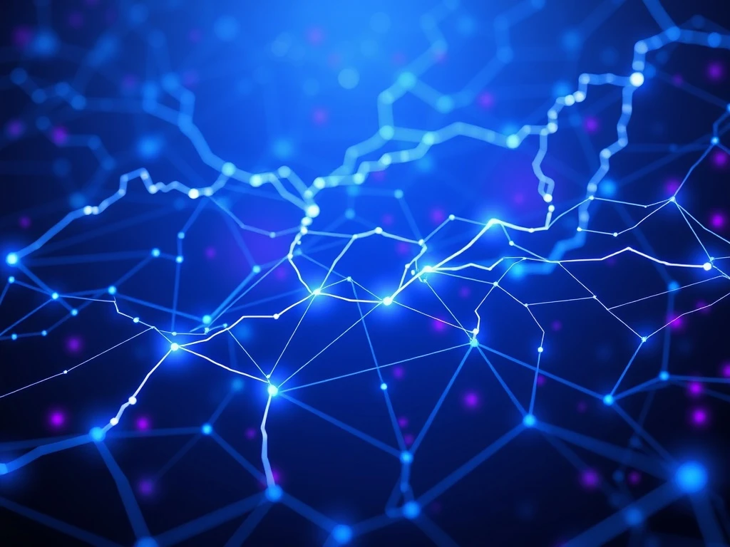Solana upgrade network visualization showing lightning-fast blockchain transactions and improved performance