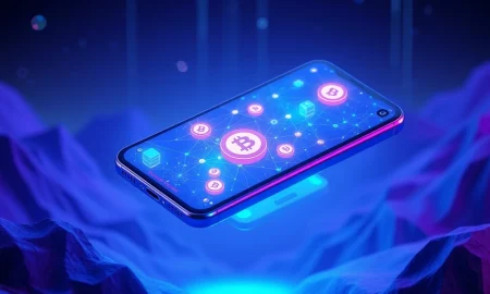 Solana Web3 hardware revolution showing blockchain-integrated smartphone and gaming console