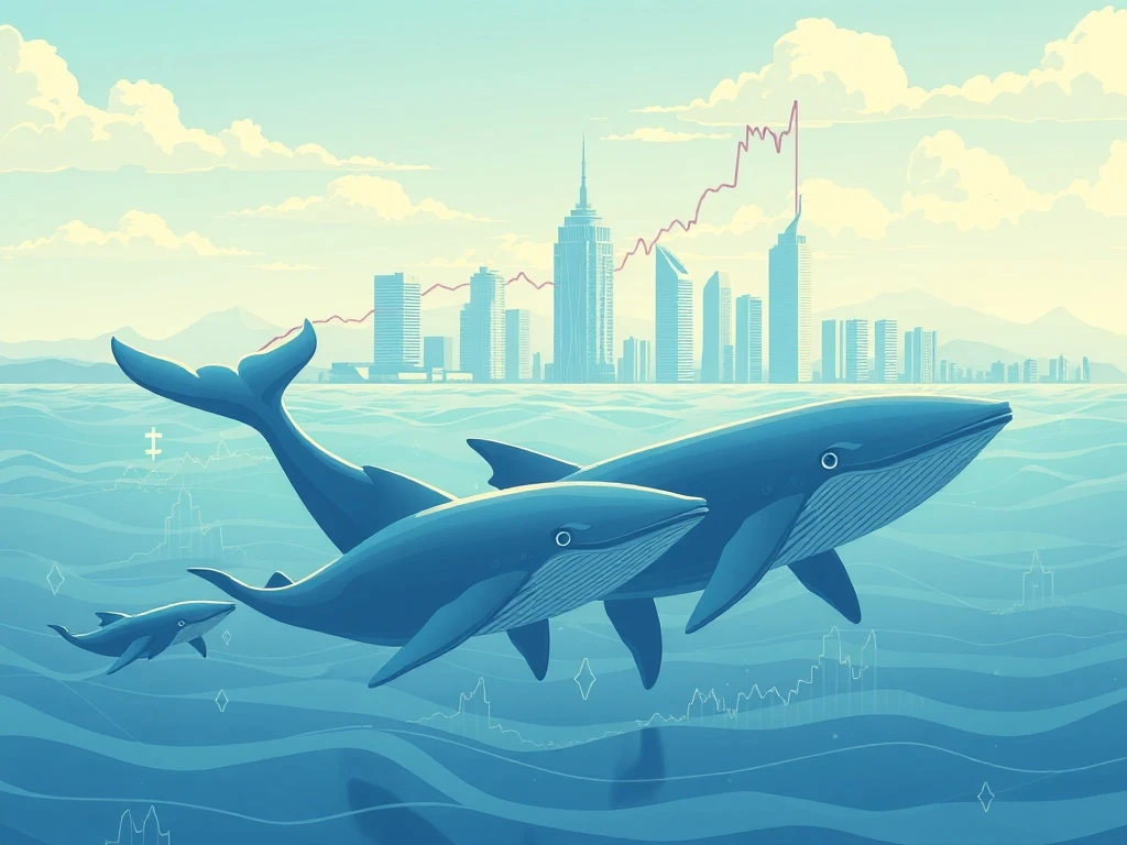 Solana whale accumulation driving institutional investment toward $250 price target with blockchain network visualization