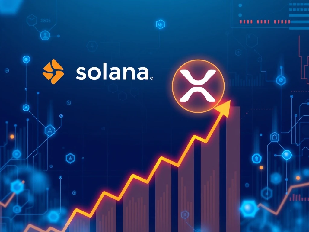 Solana and XRP leading 2025 crypto market momentum with blockchain growth and institutional adoption